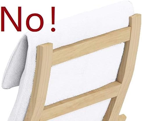 Durable Pu Leather Cotton Chair Replacement Cover Made Compatible with IKEA Poang Armchair. Slipcover Only. Chair is Not Included. (A Head PU Leather Brown)