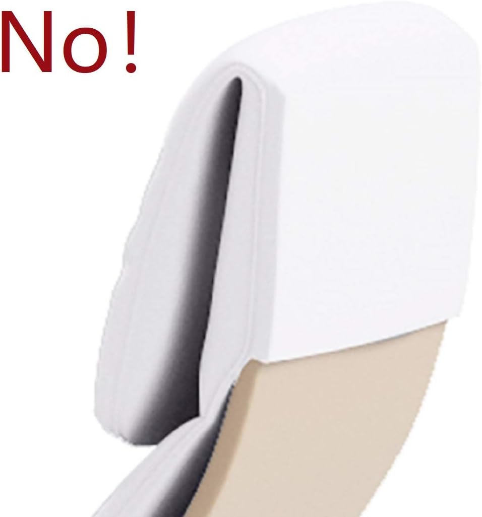 Durable Pu Leather Cotton Chair Replacement Cover Made Compatible with IKEA Poang Armchair. Slipcover Only. Chair is Not Included. (A Head PU Leather Brown)